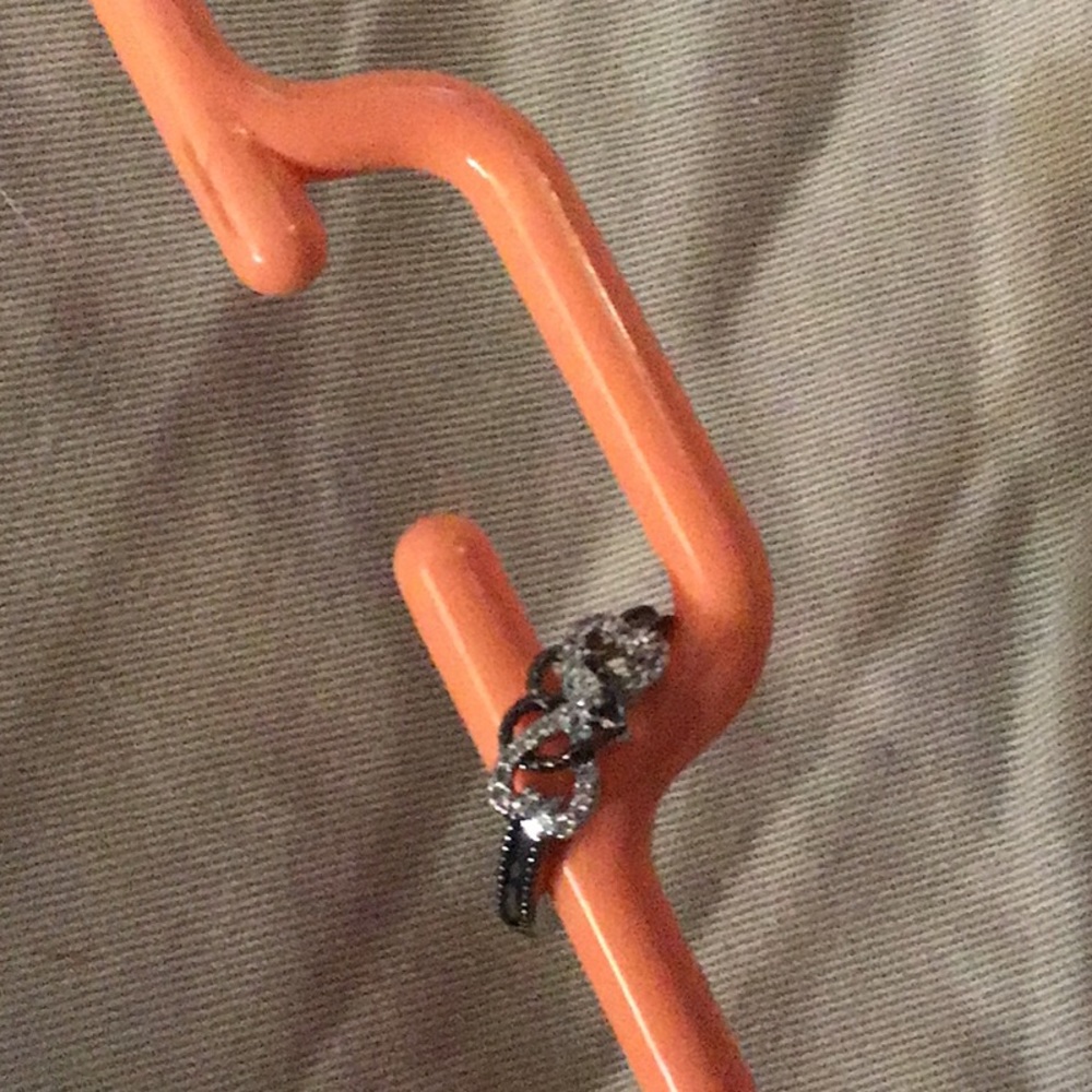 Infinity heart ring